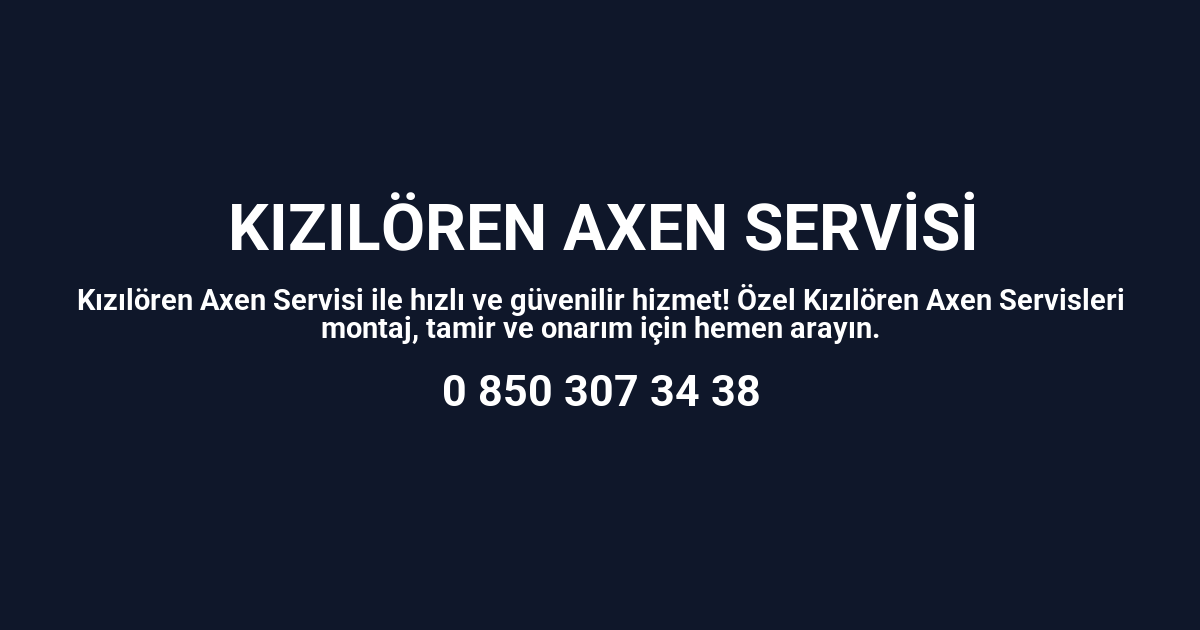 Kızılören Axen Servisi